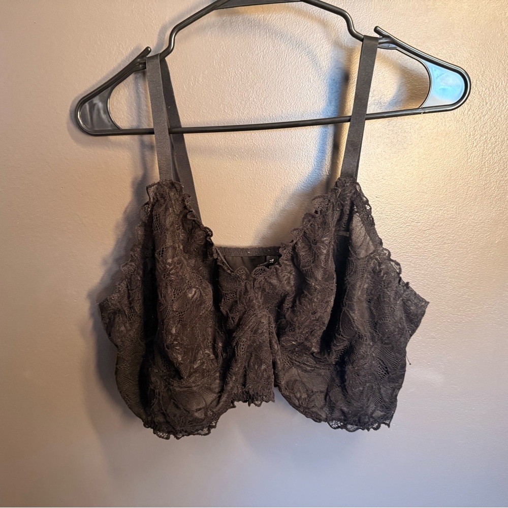 Torrid Charcoal Lace Bralette